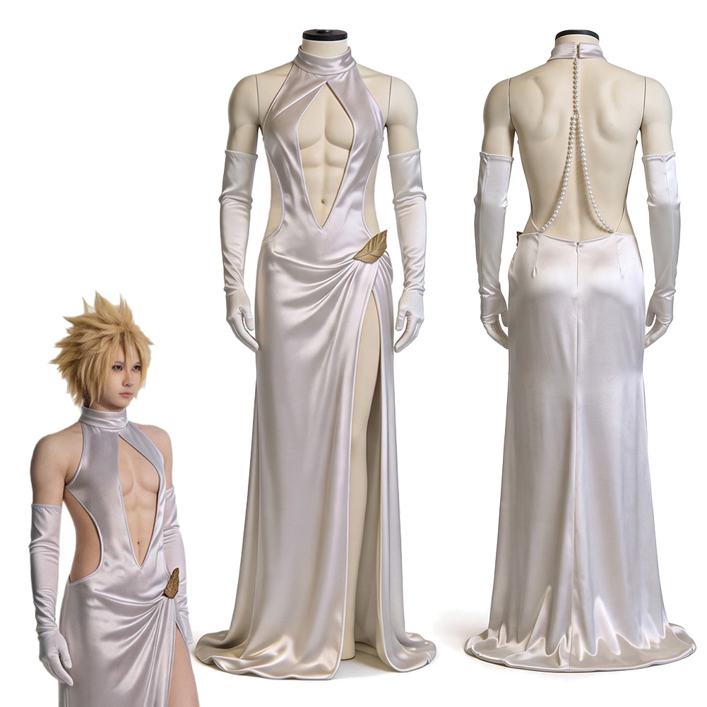 Anime Cosplay Outfits Female - FF7 Cloud Strife Cosplay Fantasy Witte