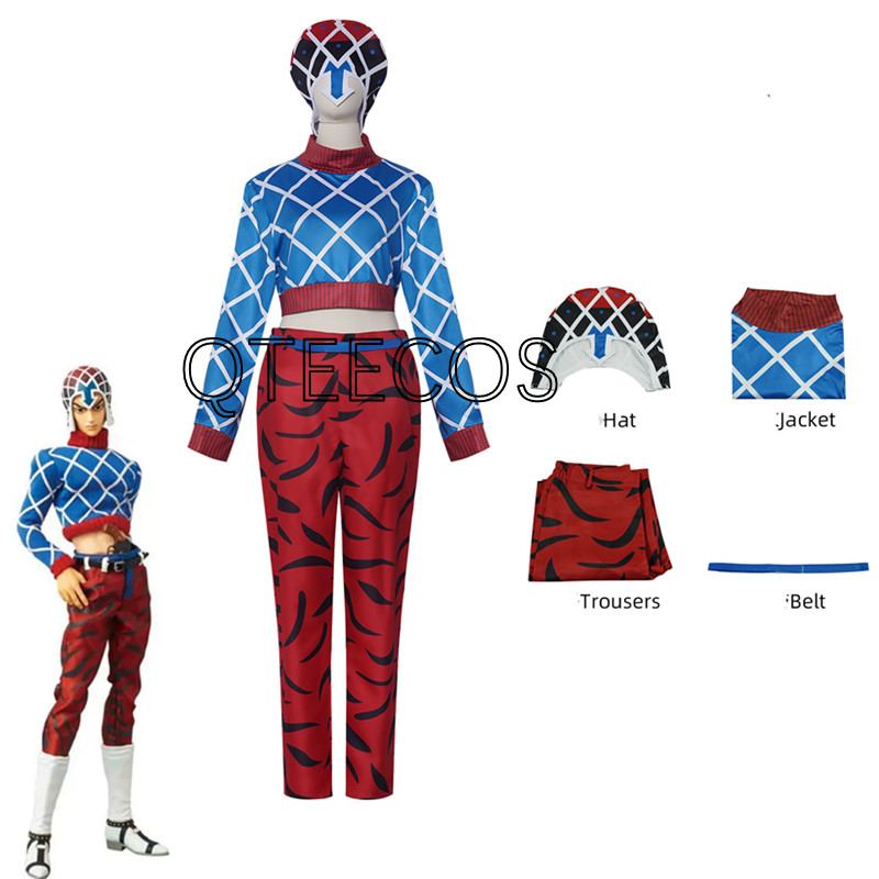 Jojo Bizarre Hat - Jojo Guīdo Mista Cosplay Bizarre Avontuur