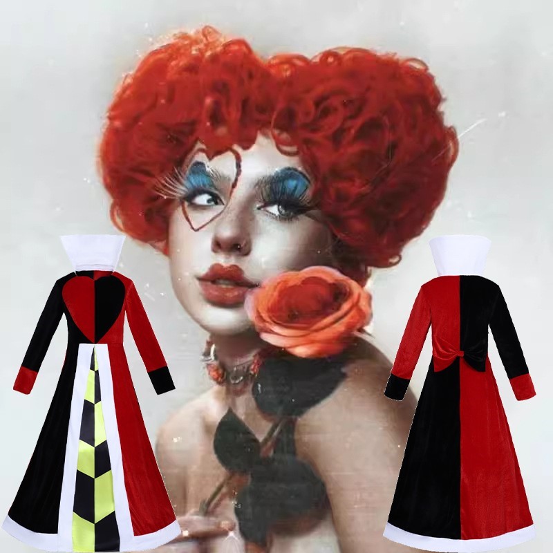Anime Cosplay With Red Hair - Koningin Anime Rood Hart Film Cosplay