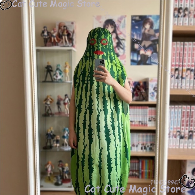 Anime Cosplay Tiktok - Watermeloen Cosplay Outfit TikTok Halloween Kerst