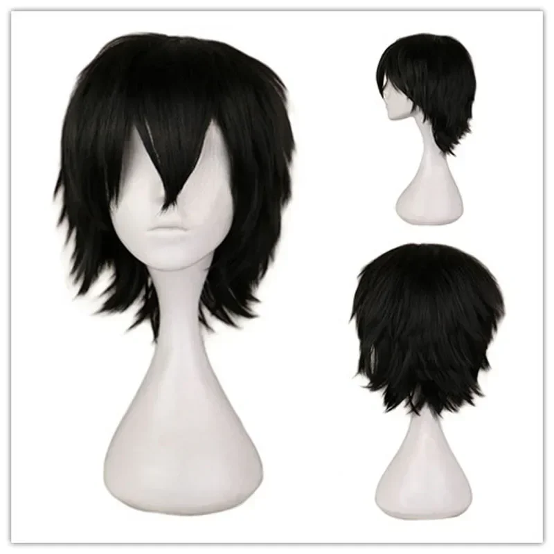 Anime Cosplay With Red Hair - QQXCAIW Mannelijke Pruik Zwart Wit Paars