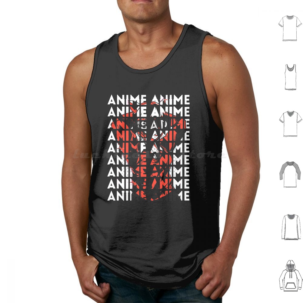 Anime Cosplay Ideas Girl - Anime Girl Senpai Sayings Manga Tanktops