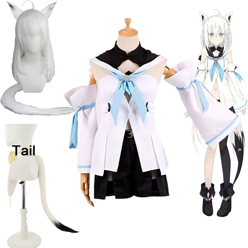 Anime Cosplay Meme - Vtuber Shirakami Fubuki Cosplay Kostuum Hololive