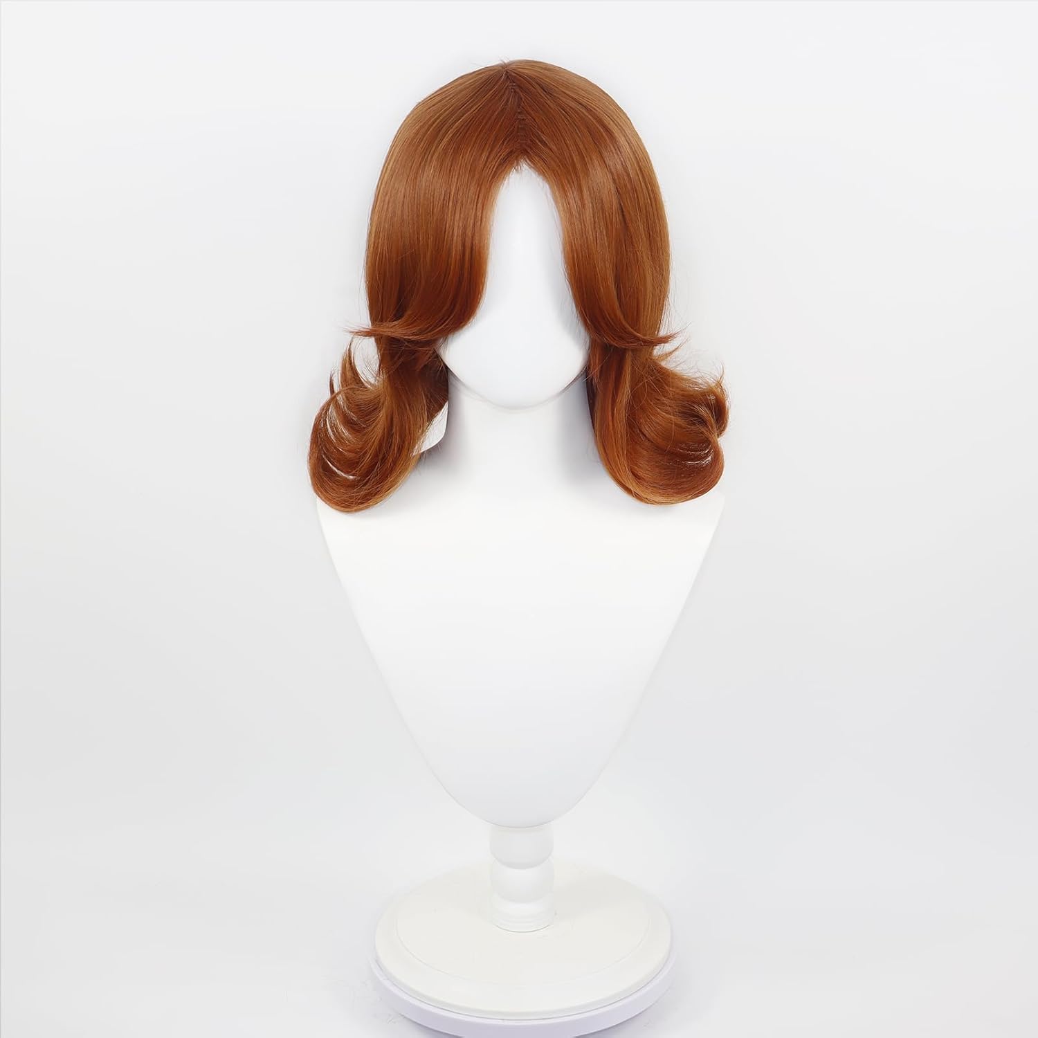 Anime Cosplay With Red Hair - Super Princess Daisy pruiken, kort, bruin,