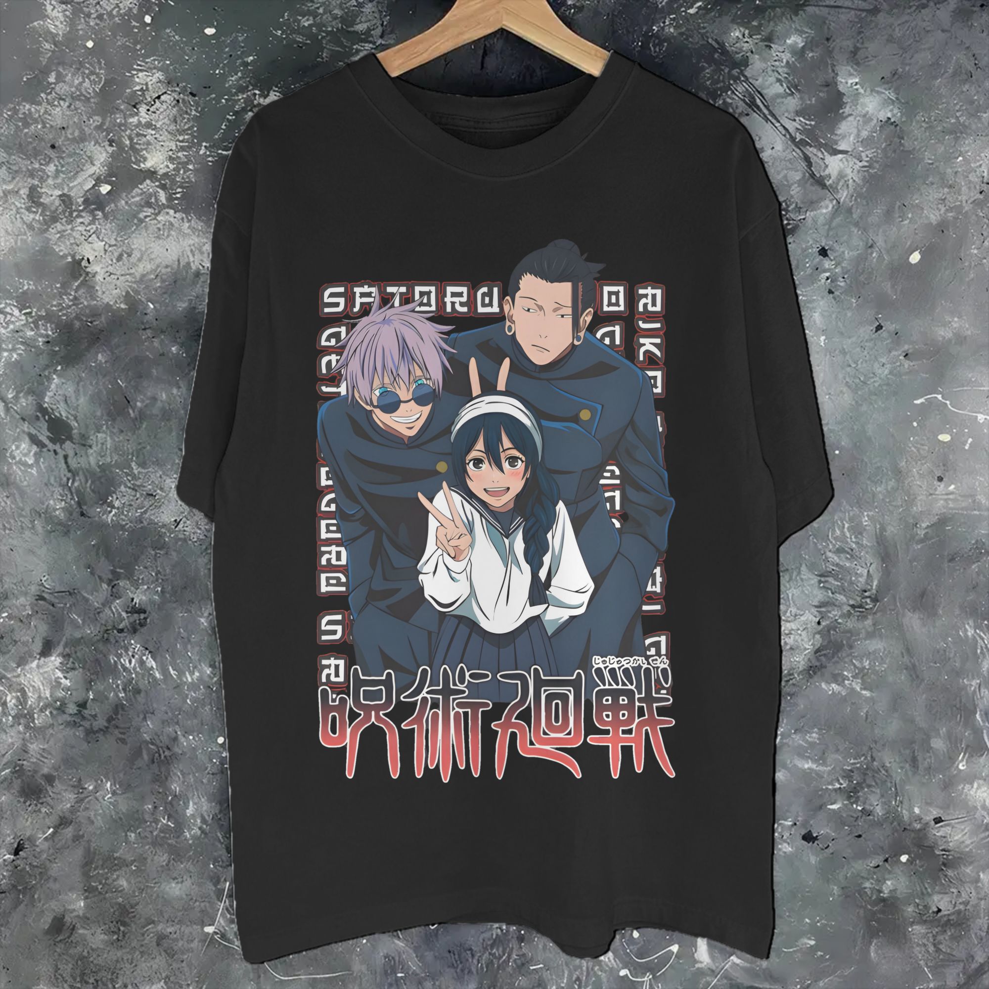 Anime Cosplay Ideas For Women - Anime Trio Esthetische Jujutsus Kaisens T-shirt