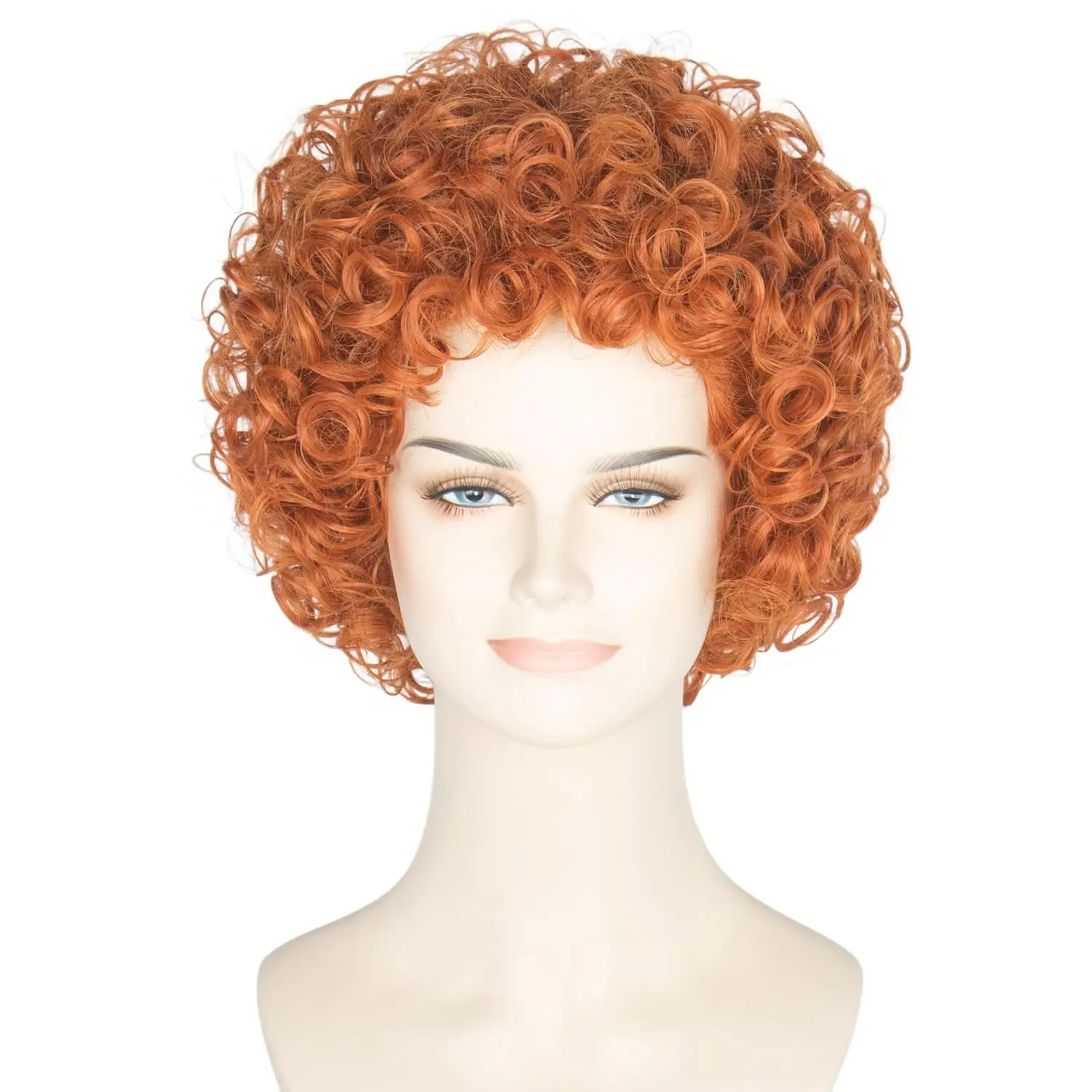 Vrouwen Kort Krullend Rood Bru - Anime Cosplay With Red Hair recensie en prijs