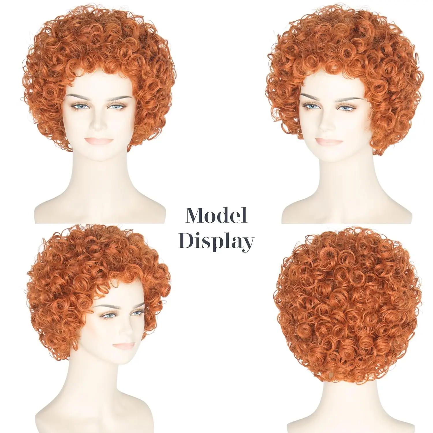 Vrouwen Kort Krullend Rood Bru - Anime Cosplay With Red Hair recensie en prijs