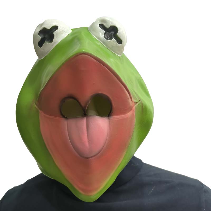 De Kermit Kikker Meme Hoofdmas - Anime Cosplay Meme recensie en prijs