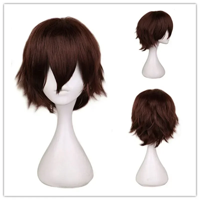 QQXCAIW Mannelijke Pruik Zwart - Anime Cosplay With Red Hair recensie en prijs
