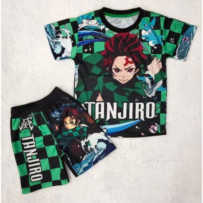 Demon Slayer Kids T-shirt Shor - Anime Cosplay Tanjiro recensie en prijs