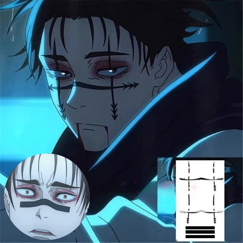 Choso Tattoo Sticker Anime Juj - Anime Cosplay Jujutsu recensie en prijs