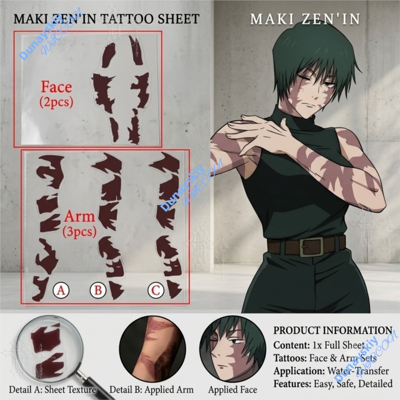 Anime Jujutsu Kaisen Zenin Mak - Anime Cosplay Jujutsu recensie en prijs